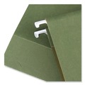 Universal UNV14142 1/5-Cut Tab Letter Size Box Bottom Hanging File Folders - Standard Green (25/Box) image number 1
