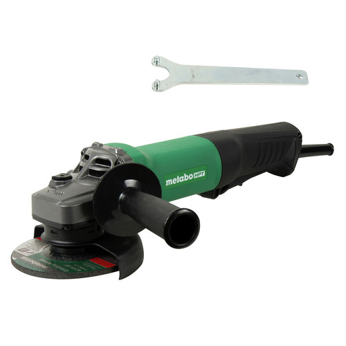 Metabo HPT G12SE3Q9M 10.5 Amp 4-1/2 in. Angle Grinder with Lock-Off Paddle Switch image number 0