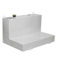 JOBOX 487000 86 Gallon Low-Profile L-Shaped Steel Liquid Transfer Tank - White image number 0