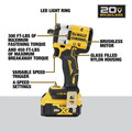 Dewalt DCF921P2 ATOMIC 20V MAX Brushless Lithium-Ion 1/2 in. Cordless Impact Wrench with Hog Ring Anvil Kit with 2 Batteries (5 Ah) image number 5