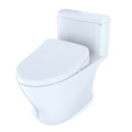 TOTO MW6423046CEFGA#01 WASHLETplus Nexus 1-Piece Elongated 1.28 GPF Toilet with Auto Flush S500e Contemporary Bidet Seat (Cotton White) image number 1