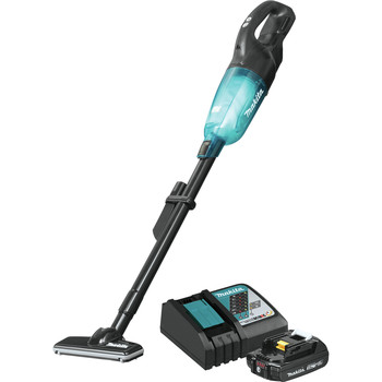 Makita XLC04R1BX4 18V LXT Lithium-ion Compact Brushless Cordless 3-Speed Vacuum Kit with Push Button (2 Ah)