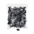 New Arrivals | Universal UNV10200VP Binder Clips in Zip-Seal Bag - Small, Black/Silver (144/Pack) image number 0