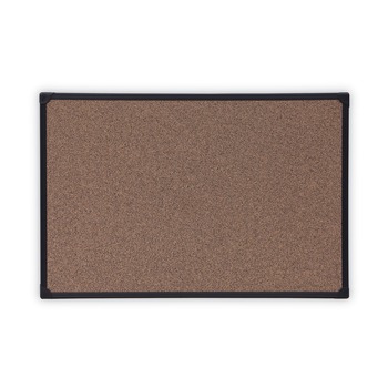 Universal UNV43022 36 in. x 24 in. Tech Cork Board - Black Plastic Frame