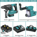 Makita XRH011TWX 18V LXT Brushless Lithium-Ion SDS-PLUS 1 in. Cordless Rotary Hammer Kit with HEPA Dust Extractor Attachment and 2 Batteries (5 Ah) image number 1