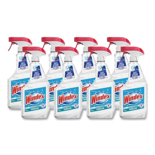 Windex 312620 23 oz. Multi-Surface Vinegar Cleaner - Fresh Clean Scent (8/Carton) image number 0