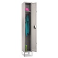 Office Filing Cabinets & Shelves | Safco 5522GR 12 in. x 18 in. x 78 in. Single-Tier Locker - 2-Tone Gray image number 0