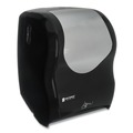 San Jamar T1470BKSS 16.5 in. x 9.75 in. x 12 in. Smart System with iQ Sensor Towel Dispenser - Black/Silver image number 1