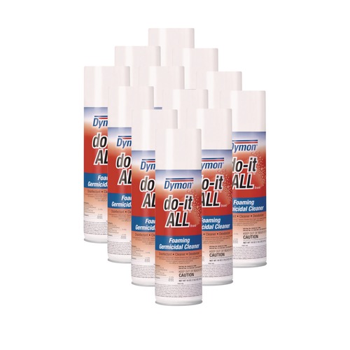 Cleaning & Janitorial Supplies | ITW Dymon 08020 Do-It-All 18 oz. Aerosol Can Germicidal Foaming Cleaner (12-Piece/Carton) image number 0