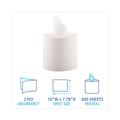 Cleaning and Janitorial Accessories | Boardwalk B6400 7.87 in. x 10 in. 2-Ply Perforated Center-Pull Hand Towels - White (600/Roll, 6 Rolls/Carton) image number 4