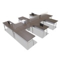Office Furniture Accessories | Linea Italia LITTR721 Trento Line 47.13 in. x 1.75 in. x 15.5 in. Polycarbonate Dividing Panel - Translucent image number 6