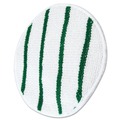 Rubbermaid Commercial FGP26700WH00 Low Profile Scrub-Strip 17 in. Diameter Carpet Bonnet - White/Green image number 2