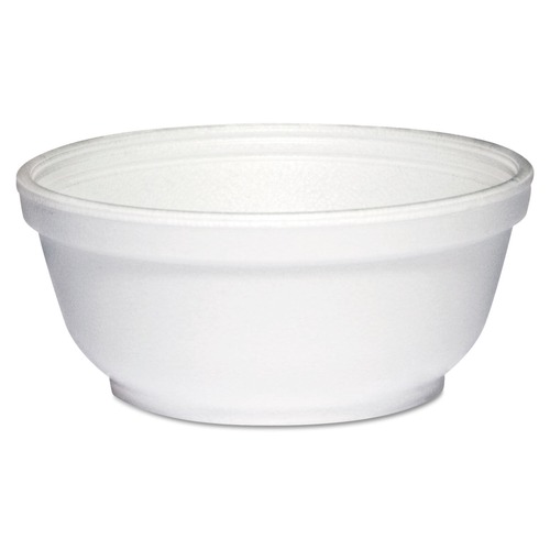 Just Launched | Dart 8B20 8 oz Round Foam Bowls - White (50/Pack) image number 0