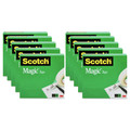 Tapes | Scotch 810P10K 1 in. Core 0.75 in. x 83.33 ft. Magic Tape Value Pack - Clear (10-Piece/Pack) image number 1