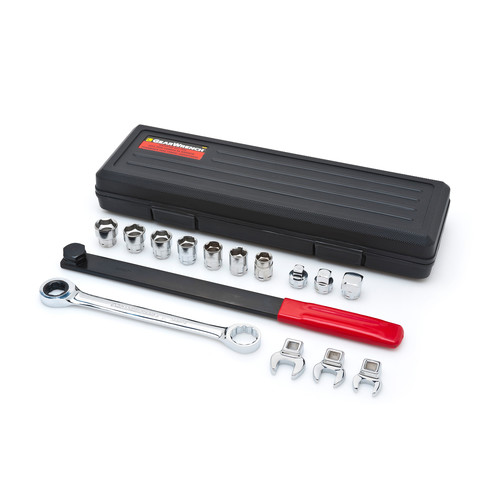 GearWrench 3680 15-Piece Ratcheting Wrench Serpentine Belt Tool Set image number 0