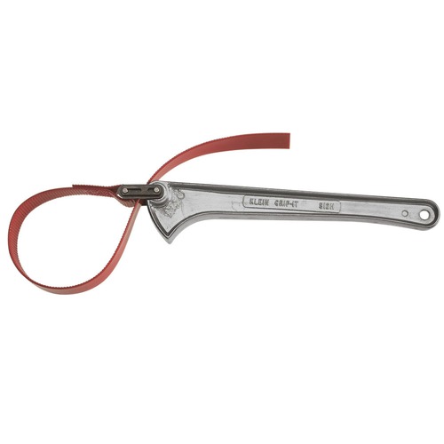 Klein Tools S-18H Grip-It 18 in. Strap Wrench - Silver/Red image number 0