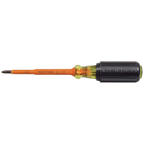 Klein Tools 6334INS #1 Phillips Tip 4 in. Round Shank Insulated Screwdriver image number 0
