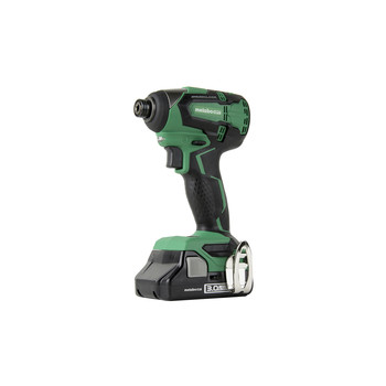 Factory Reconditioned Metabo HPT WH18DBFL2SM 18V Brushless Lithium-Ion 1/4 in. Cordless Impact Driver Kit (3 Ah)
