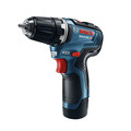 Bosch GXL12V-220B22 12V Max Brushless Lithium-Ion 3/8 in. Cordless Drill Driver/1/4 in. Hex impact Driver Combo Kit (2 Ah) image number 1
