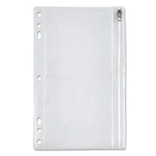 Friends and Family Sale - Save up to $60 off | Oxford 68599 9-1/2 in. x 6 in. Zippered Ring Binder Pocket - Clear image number 0