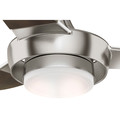 Casablanca 59167 Perseus 64 in. Brushed Nickel Walnut Indoor/Outdoor Ceiling Fan with Light and Wall Control image number 4