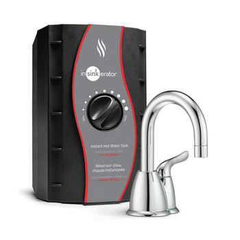 InSinkerator H-HOT150C-SS Invite HOT150 Push Button Instant Hot Water Dispenser System Faucet (Chrome)