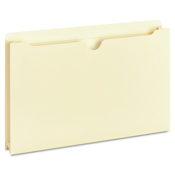 Universal UNV73800 Deluxe Reinforced Straight Tab Legal Size File Jackets - Manila (50/Box)