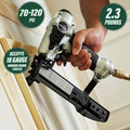 Pneumatic Finishing Staplers | Metabo HPT N3804AB3M 18-Gauge 1/4 in. Crown 1-1/2 in. Narrow Crown Stapler image number 2