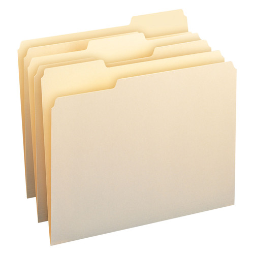 Office Products | United Stationers USY-10000 TOP TAB MANILA FILE FOLDERS, 1/3 TAB, LETTER, 11 PT. MANILA, 24/PACK image number 0