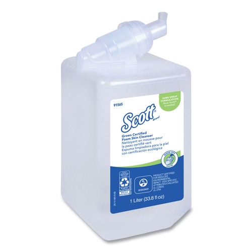 Scott 91565 1000 ml Bottle Essential Green Certified Foam Skin Cleanser - Neutral image number 0
