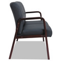 New Arrivals | Alera ALERL2219M Alera Reception Lounge Series Wood Loveseat, 44 7/8 X 26 1/8 X 33 Black/mahogany image number 1