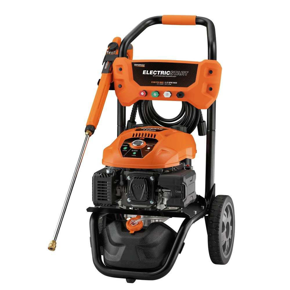 Generac 7132 3100 PSI2.5 GPM Gas Pressure Washer LiIon Electric Start