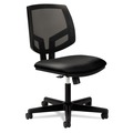  | HON H5713.SB11.T Volt Series 250 lbs. Capacity Mesh Back Synchro-Tilt Leather Task Chair - Black image number 0