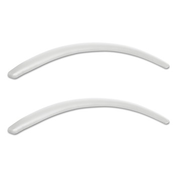 Alera NRAP06 Neratoli Leather Replacement Arm Pads - White (1-Pair)