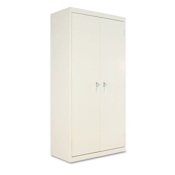 Alera ALECM7218PY 36 in. x 18 in. x 72 in. Assembled High Storage Cabinet with Adjustable Shelves - Putty
