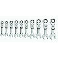 Combination Wrenches | GearWrench 9550 10-Piece 12-Point Metric Stubby Flex Combo Ratcheting Wrench Set image number 0