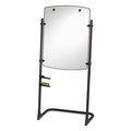 New Arrivals | Quartet 120TE Silhouette Steel Frame 31 in. x 41 in. Total Erase Whiteboard/Flipchart Easel - White/Black image number 1
