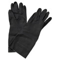 Boardwalk BWK543L 12 in. Neoprene Flock-Lined, Long-Sleeved Gloves - Large, Black (12 Dozen) image number 0