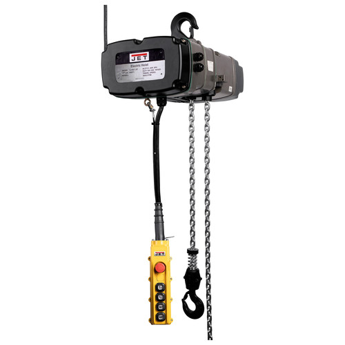 Electric Chain Hoists | JET 144014 460V 16.8 Amp TS Series 2 Speed 5 Ton 15 ft. Lift 3-Phase Electric Chain Hoist image number 0