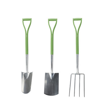 OUTDOOR HAND TOOLS | Martha Stewart MTS-DGT3 Stainless Steel 40 in. Shovel, Garden Fork and Spade Tool Set