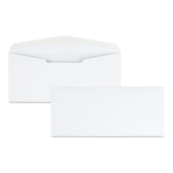 Quality Park QUA11184 #10 Bankers Flap Gummed Closure 4.13 in. x 9.5 in. Laser and Inkjet Business Envelope - White (500/Box)
