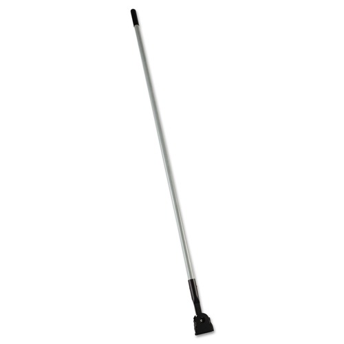 Cleaning and Janitorial Accessories | Rubbermaid Commercial FGM146000000 Snap-On Fiberglass 60 in. Dust Mop Handle - Gray/Black image number 0