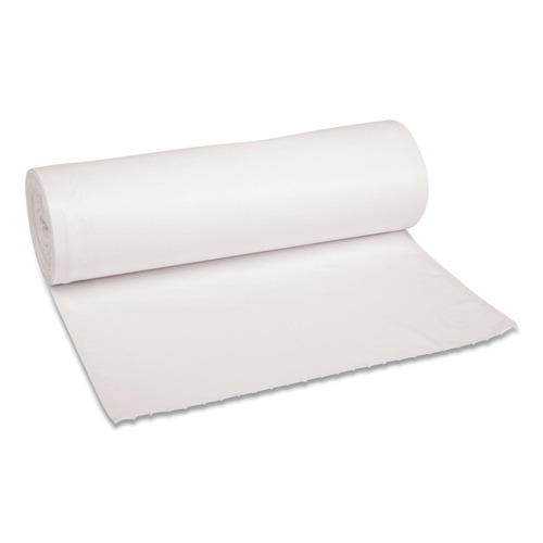 New Arrivals | Boardwalk H7658HWKR01 60 gal. 38 in. x 58 in. Low-Density Waste Can Liners - White (100/Carton) image number 0