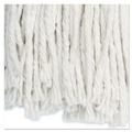 Cleaning & Janitorial Supplies | Boardwalk BWK224CCT 24 oz. Premium Cut-End Cotton Wet Mop Heads - White (12/Carton) image number 2