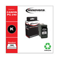 Innovera IVRPG240 Remanufactured 180-Page Yield Ink for Canon PG-240 (5207B001) - Black image number 1