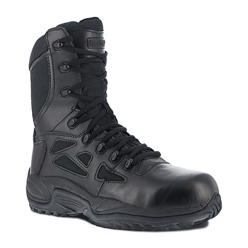 Reebok RB8874-M-13.0 Reebok Rapid Response RB 8 in. Stealth Boot with Side Zipper - 13M, Black image number 0