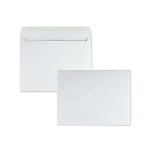 Quality Park QUA37613 10 in. x 13 in. #13 1/2, Cheese Blade Flap, Gummed Closure, Open-Side Booklet Envelope - White (100/Box) image number 0