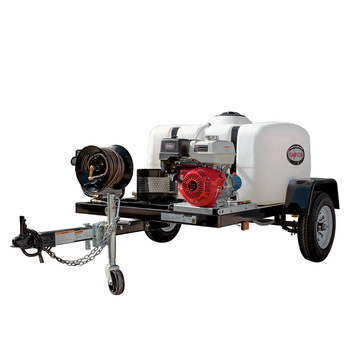 Simpson 95002 Trailer 4200 PSI 4.0 GPM Cold Water Mobile Washing System Powered by HONDA
