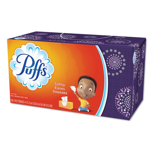 $99 and Under Sale | Puffs 87611CT Basic 2-Ply Facial Tissue (24 Boxes/Carton, 180 Sheets/Box) image number 0