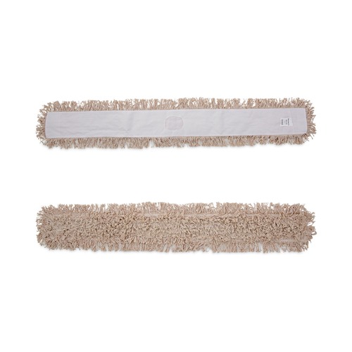 New Arrivals | Boardwalk BWK1360 60 in. x 5 in. Industrial Hygrade Cotton Dust Mop Head - White image number 0